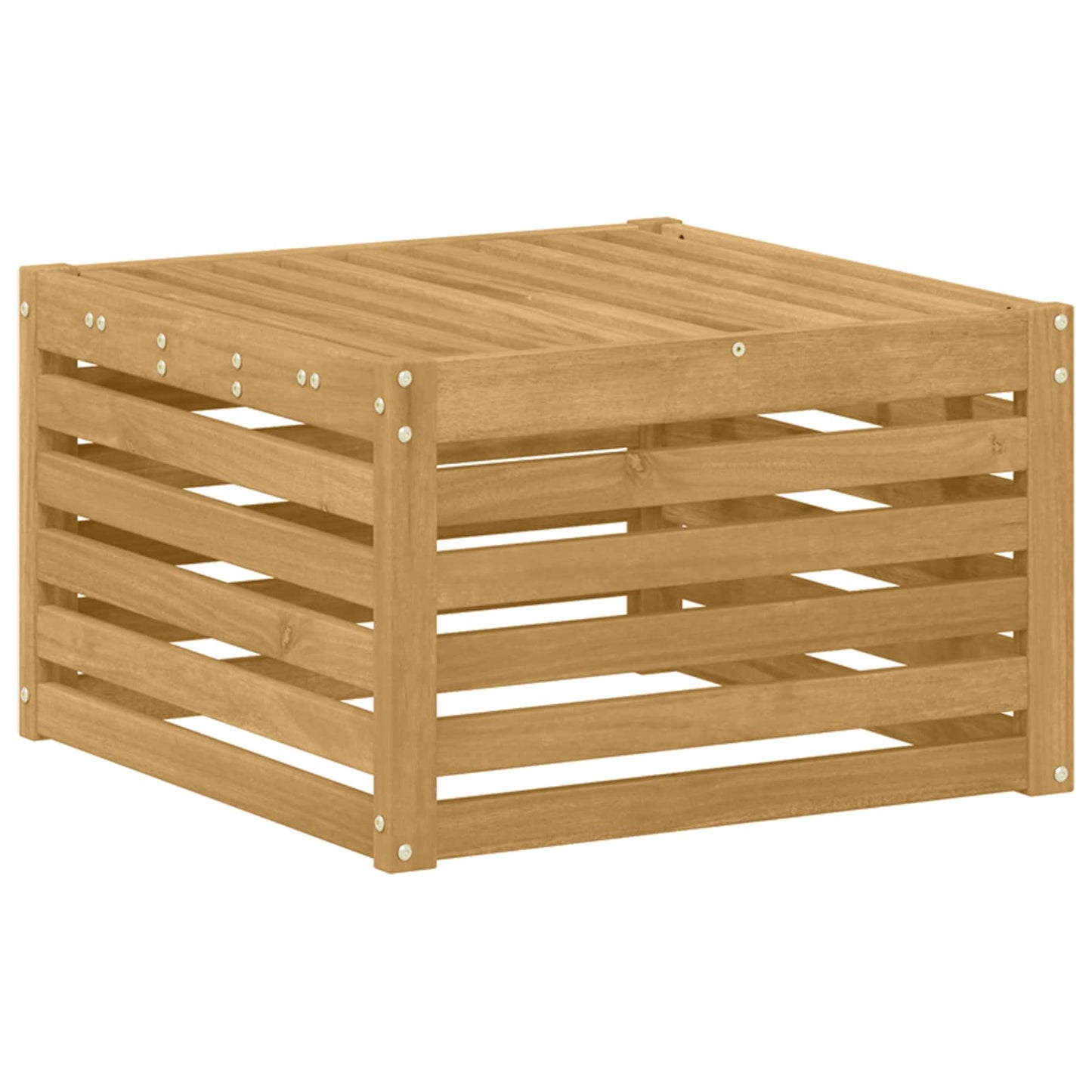 Poggiapiedi da Esterno Legno di Acacia Massello Bianco