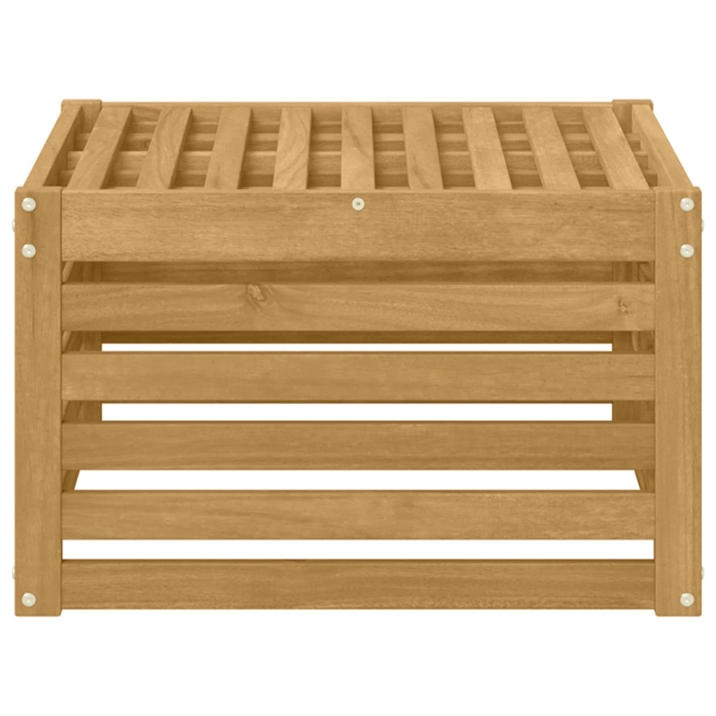 Poggiapiedi da Esterno Legno di Acacia Massello Bianco