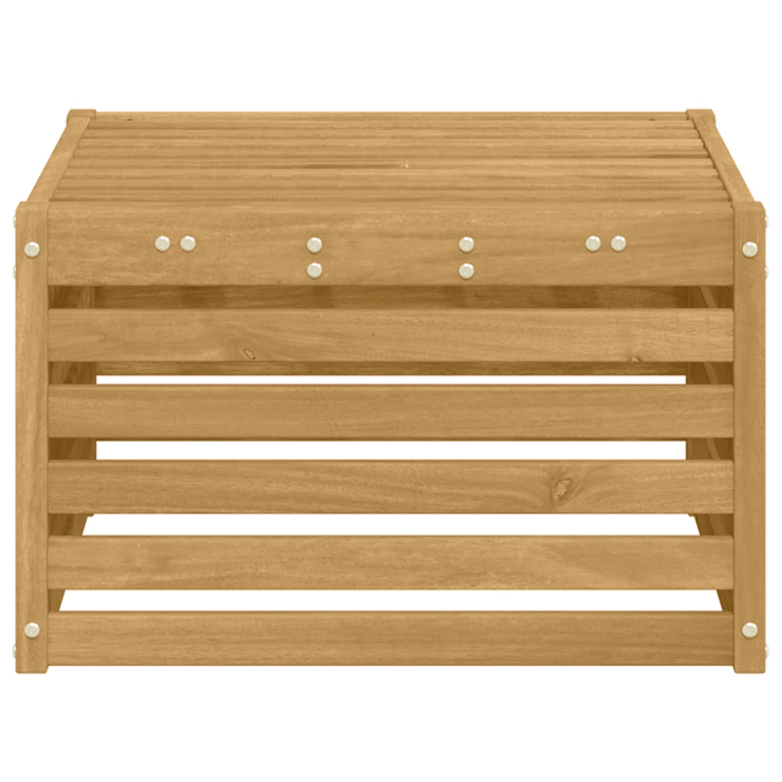 Poggiapiedi da Esterno Legno di Acacia Massello Bianco | homemem39