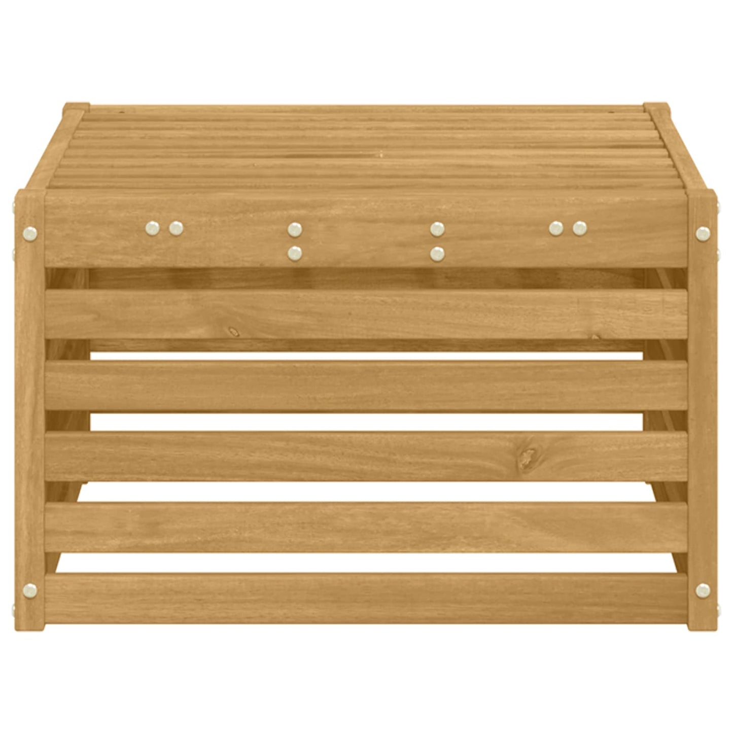 Poggiapiedi da Esterno Legno di Acacia Massello Bianco