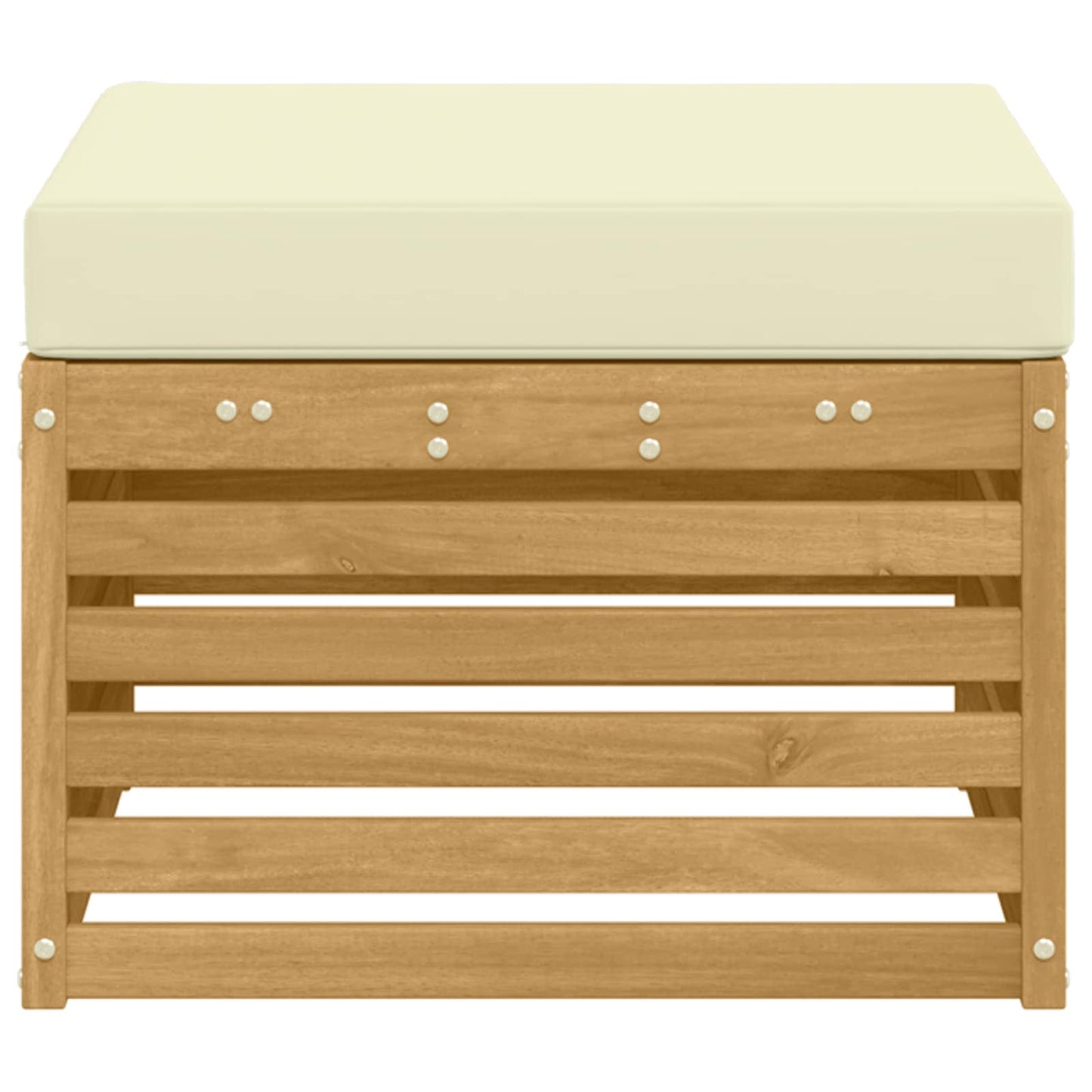 Poggiapiedi da Esterno Legno di Acacia Massello Bianco | homemem39