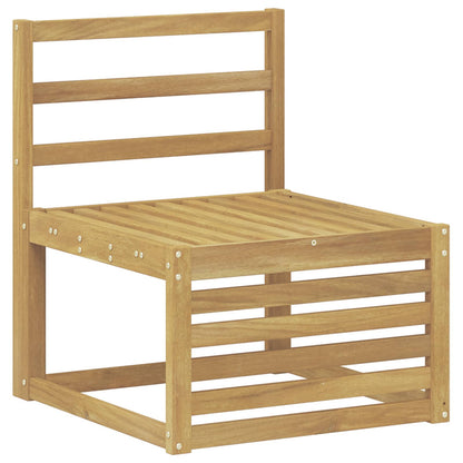 Divano centrale per esterno Legno di Acacia Massello Bianco