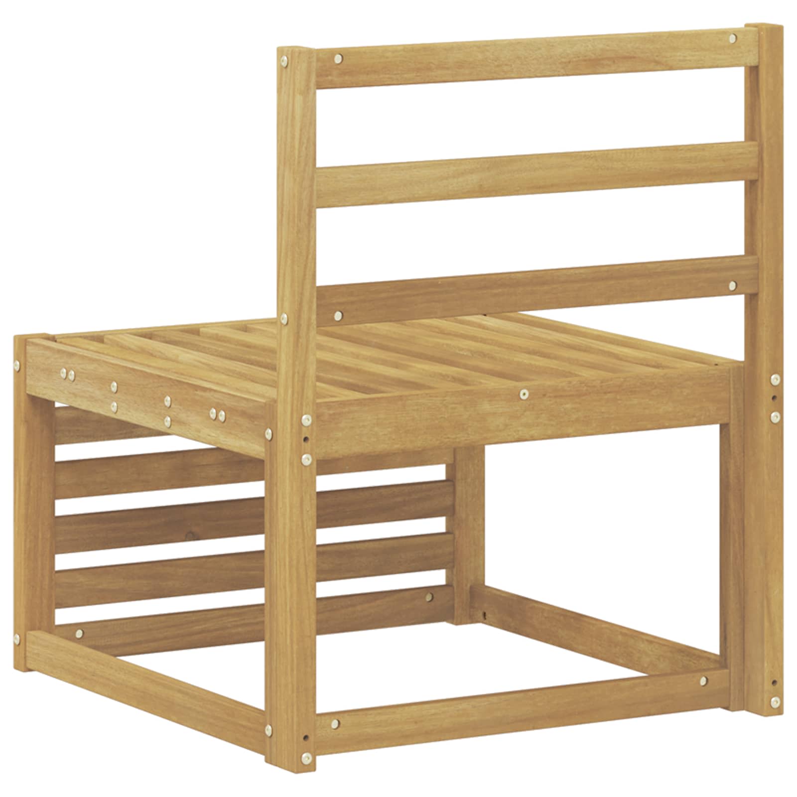 Divano centrale per esterno Legno di Acacia Massello Bianco | homemem39