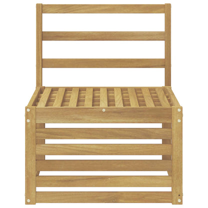 Divano centrale per esterno Legno di Acacia Massello Bianco