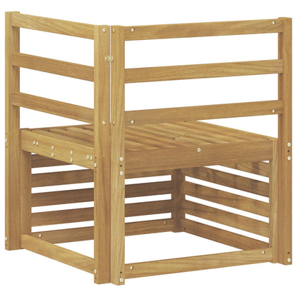 Divano Angolare da Esterno Legno di Acacia Massello Bianco - homemem39
