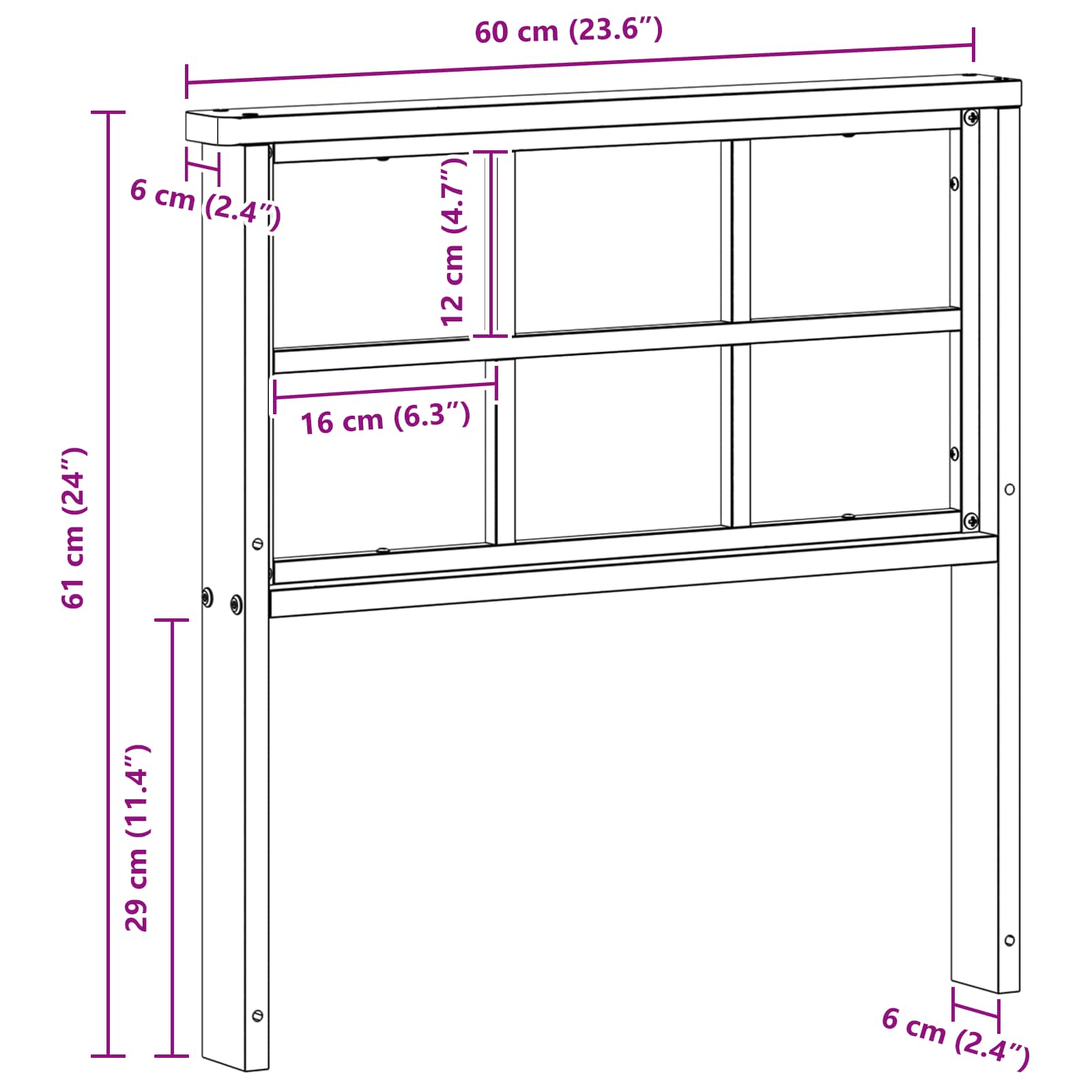 Modulo Braccioli 2 pcs Bianco 60 x 6 x 61 cm | homemem39
