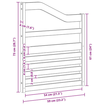 Modulo Braccioli 2 pcs Bianco 59 x 4 x 73 cm | homemem39