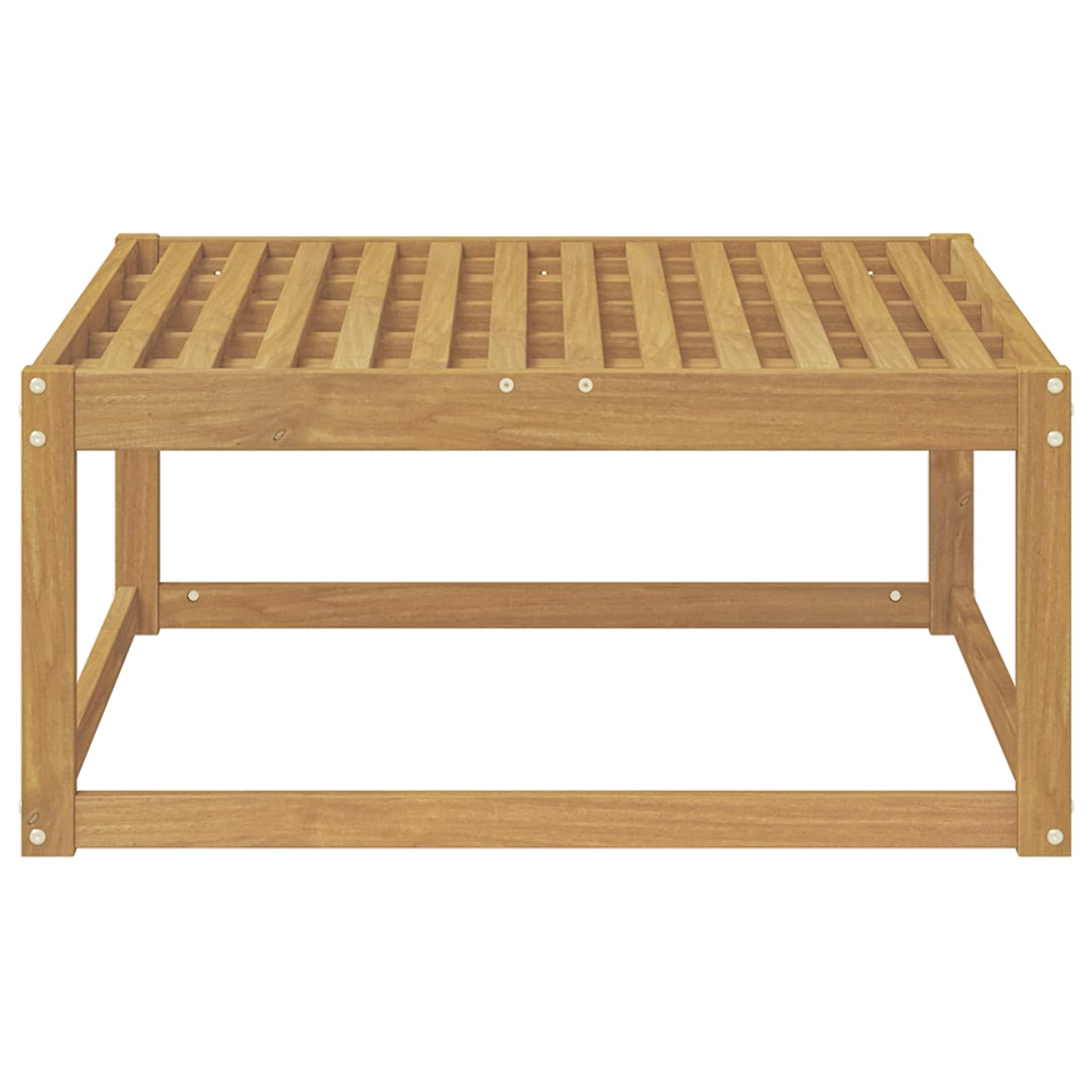 Poggiapiedi da Esterno Legno di Acacia Massello Bianco | homemem39