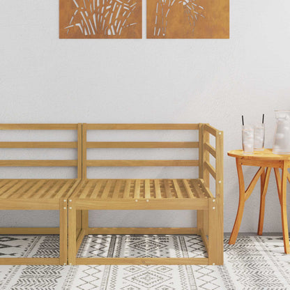 Divano angolare da esterno Bianco 83 x 83 x 73 cm