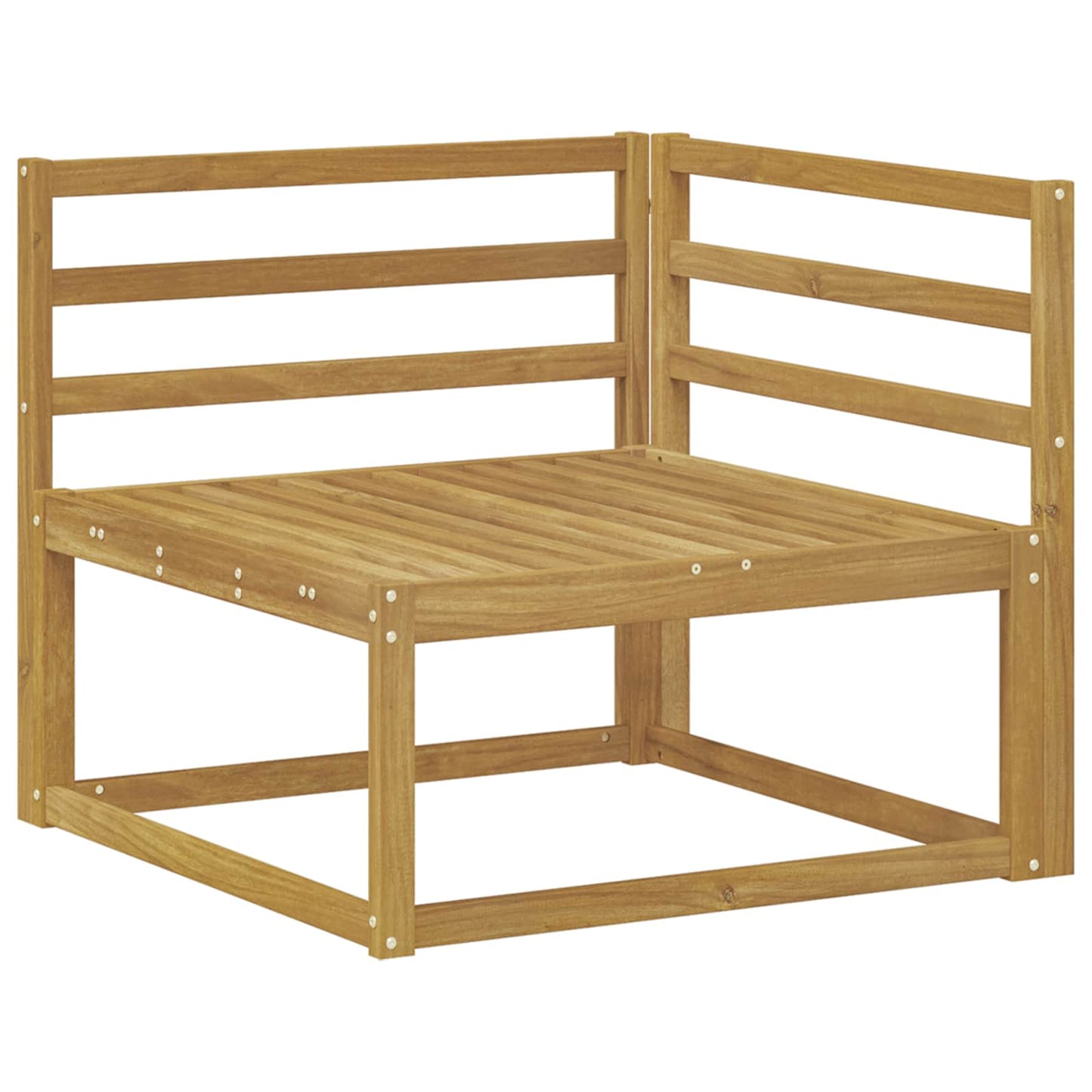 Divano angolare da esterno Bianco 83 x 83 x 73 cm