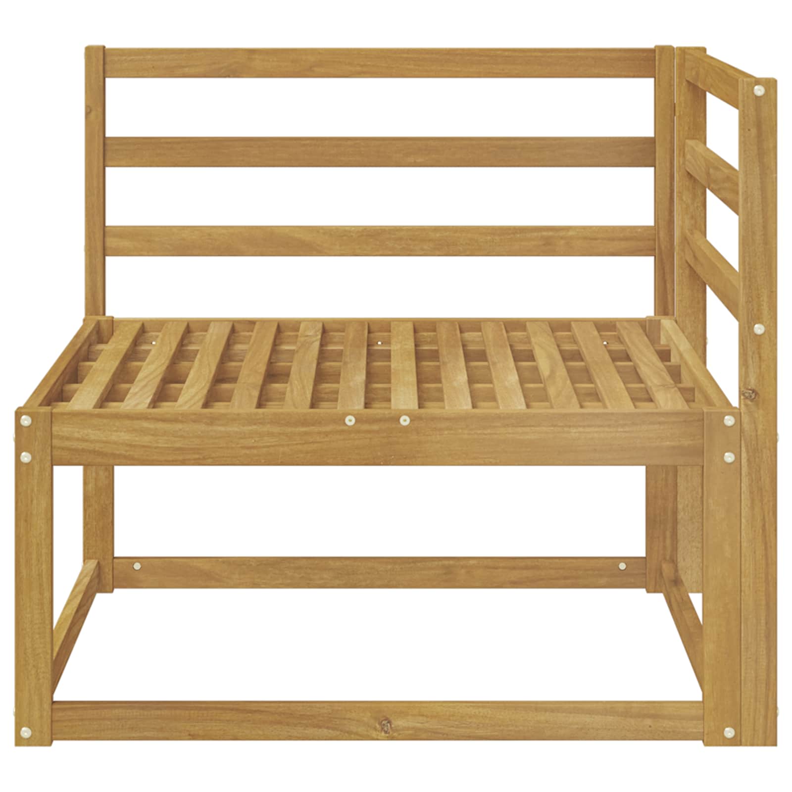 Divano angolare da esterno Bianco 83 x 83 x 73 cm | homemem39