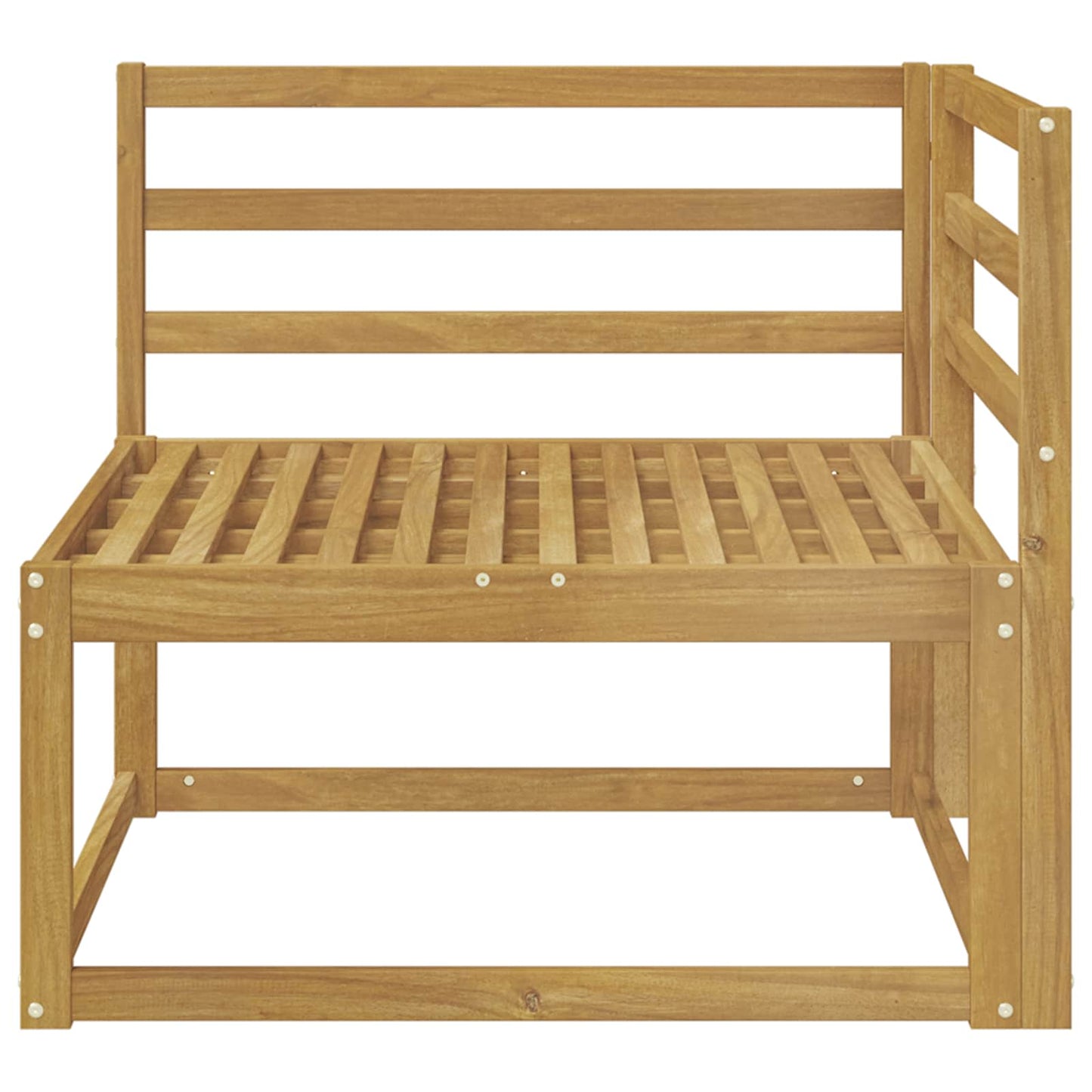 Divano angolare da esterno Bianco 83 x 83 x 73 cm