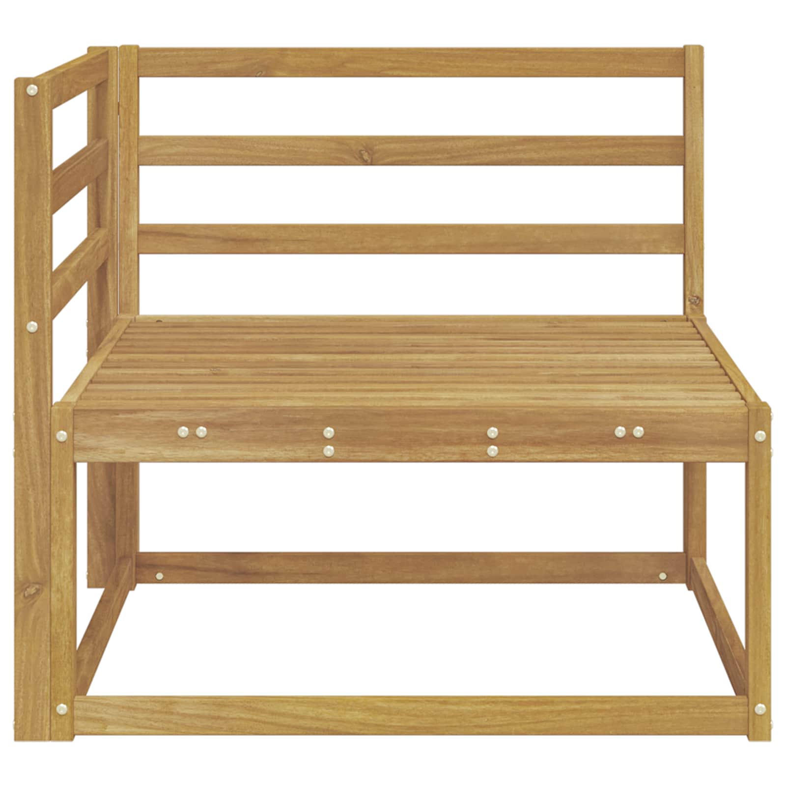 Divano angolare da esterno Bianco 83 x 83 x 73 cm | homemem39