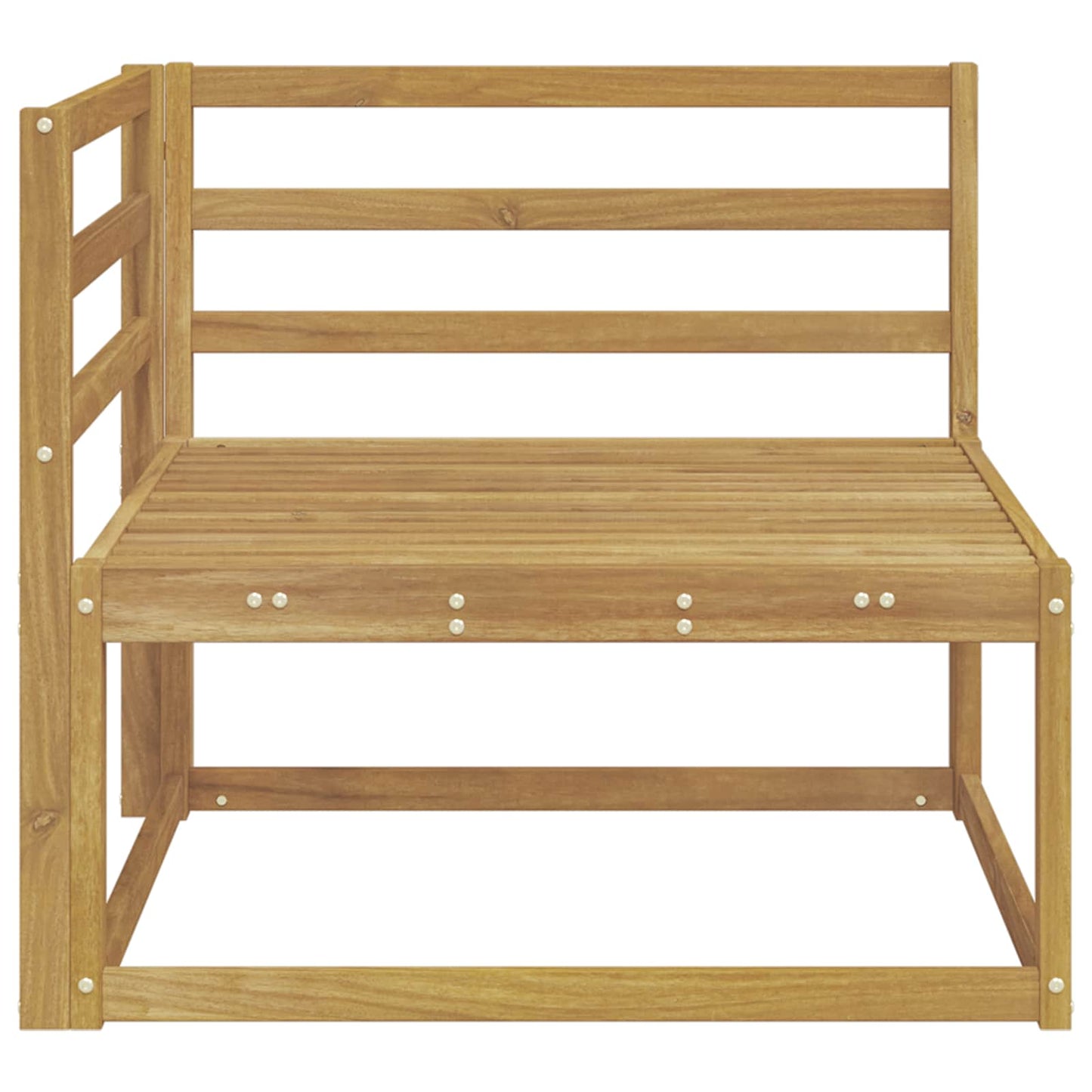 Divano angolare da esterno Bianco 83 x 83 x 73 cm