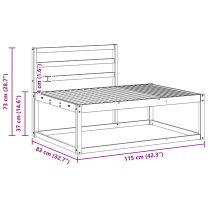 Divano da Esterno Bianco 115 x 83 x 73 cm | homemem39