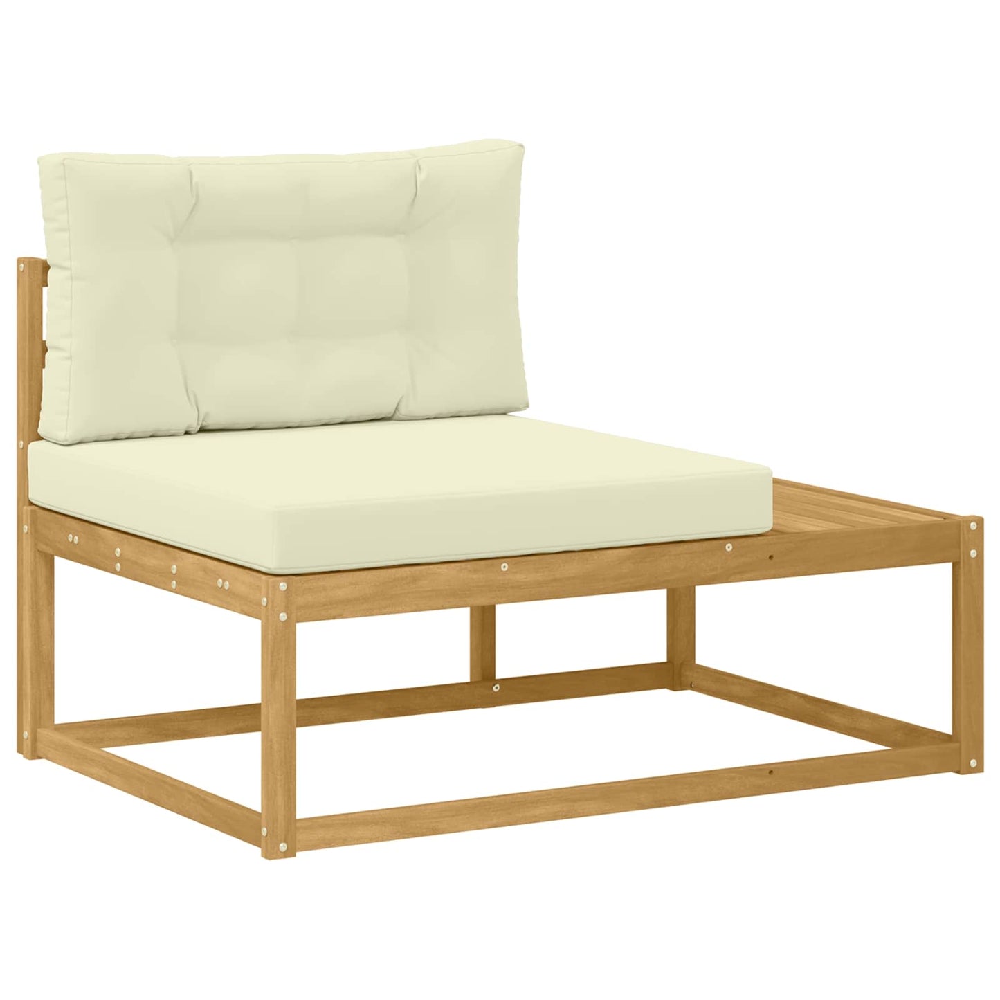 Divano da Esterno Bianco 115 x 83 x 73 cm Poliestere
