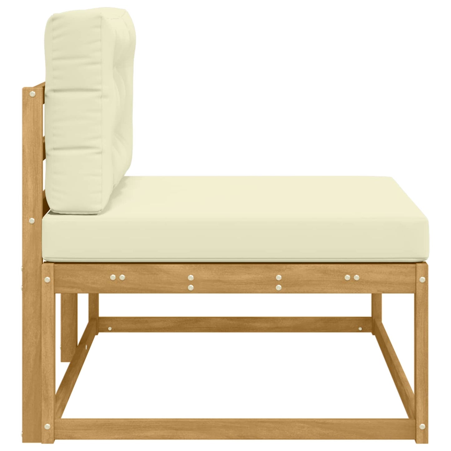 Divano da Esterno Bianco 115 x 83 x 73 cm Poliestere