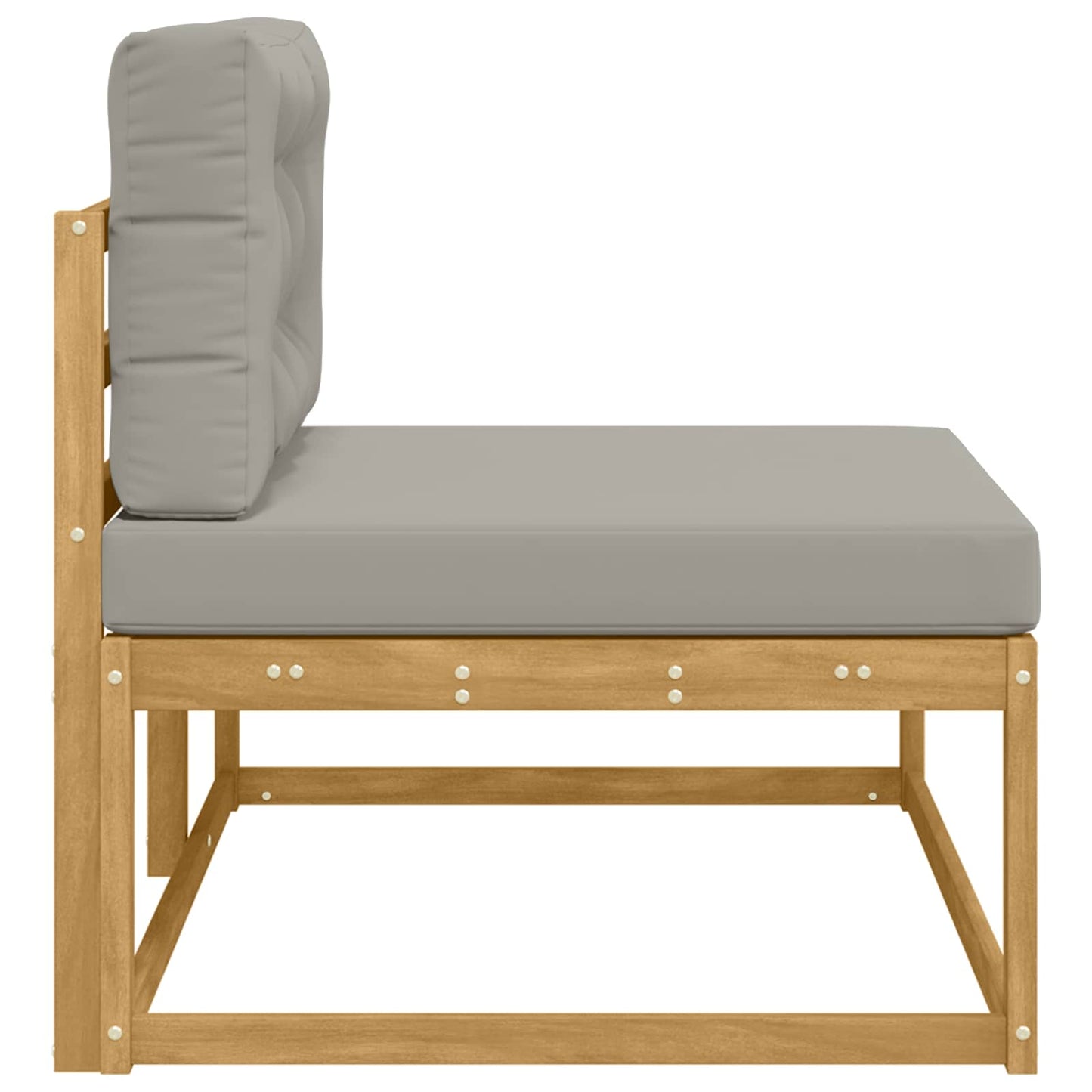 Divano da Esterno Bianco 115 x 83 x 73 cm Poliestere