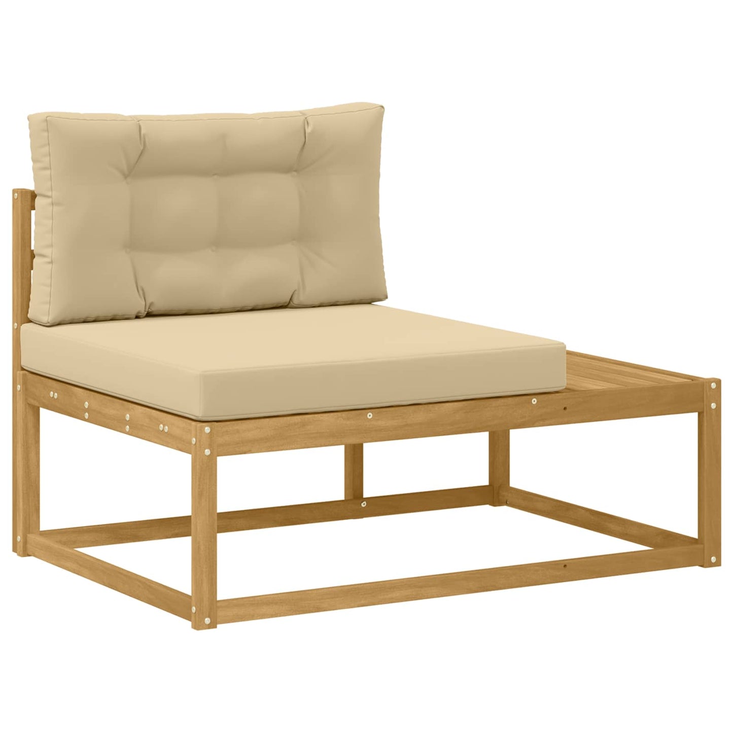 Divano da Esterno Bianco 115 x 83 x 73 cm Poliestere