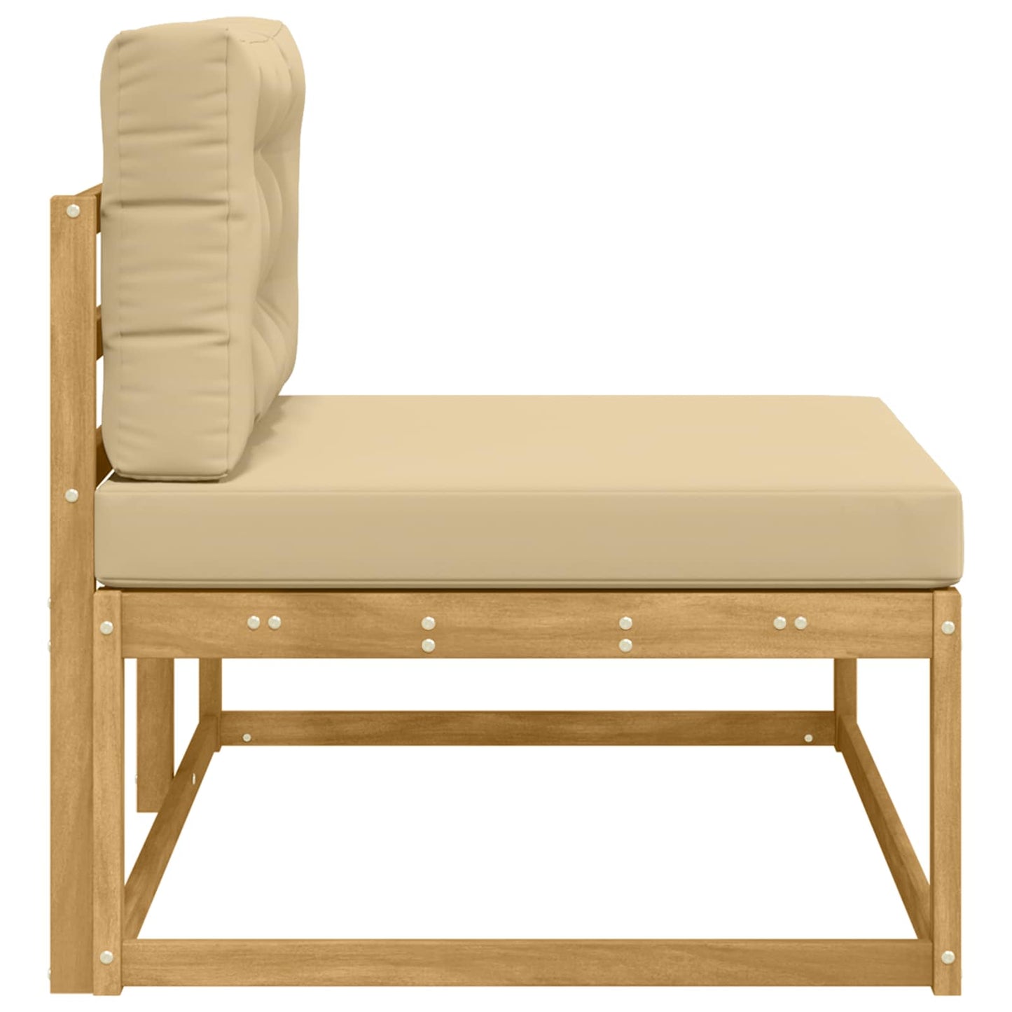 Divano da Esterno Bianco 115 x 83 x 73 cm Poliestere