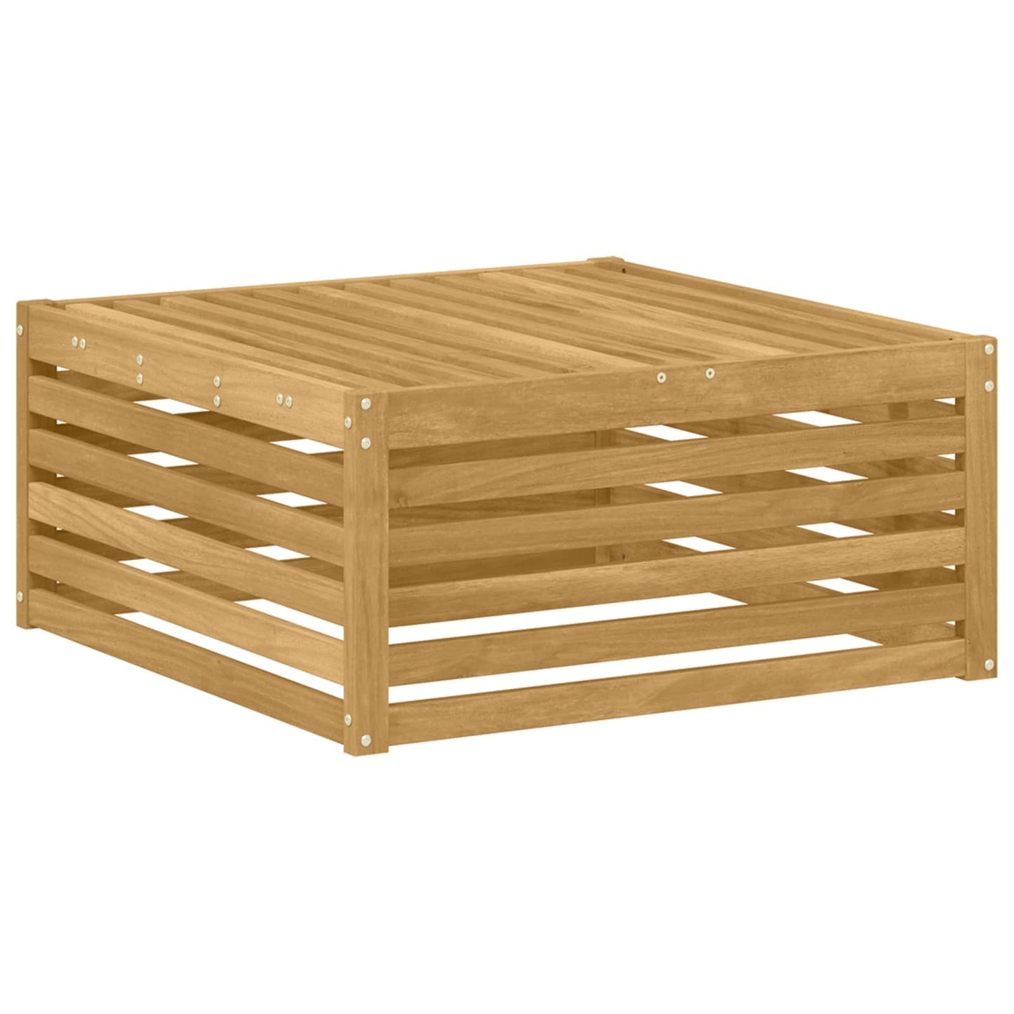 Poggiapiedi da Esterno Legno di Acacia Massello Bianco