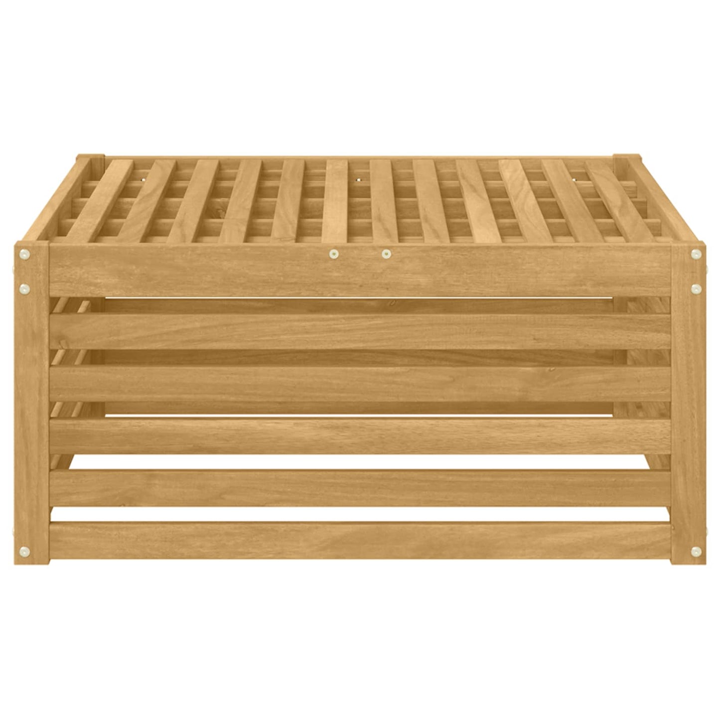 Poggiapiedi da Esterno Legno di Acacia Massello Bianco