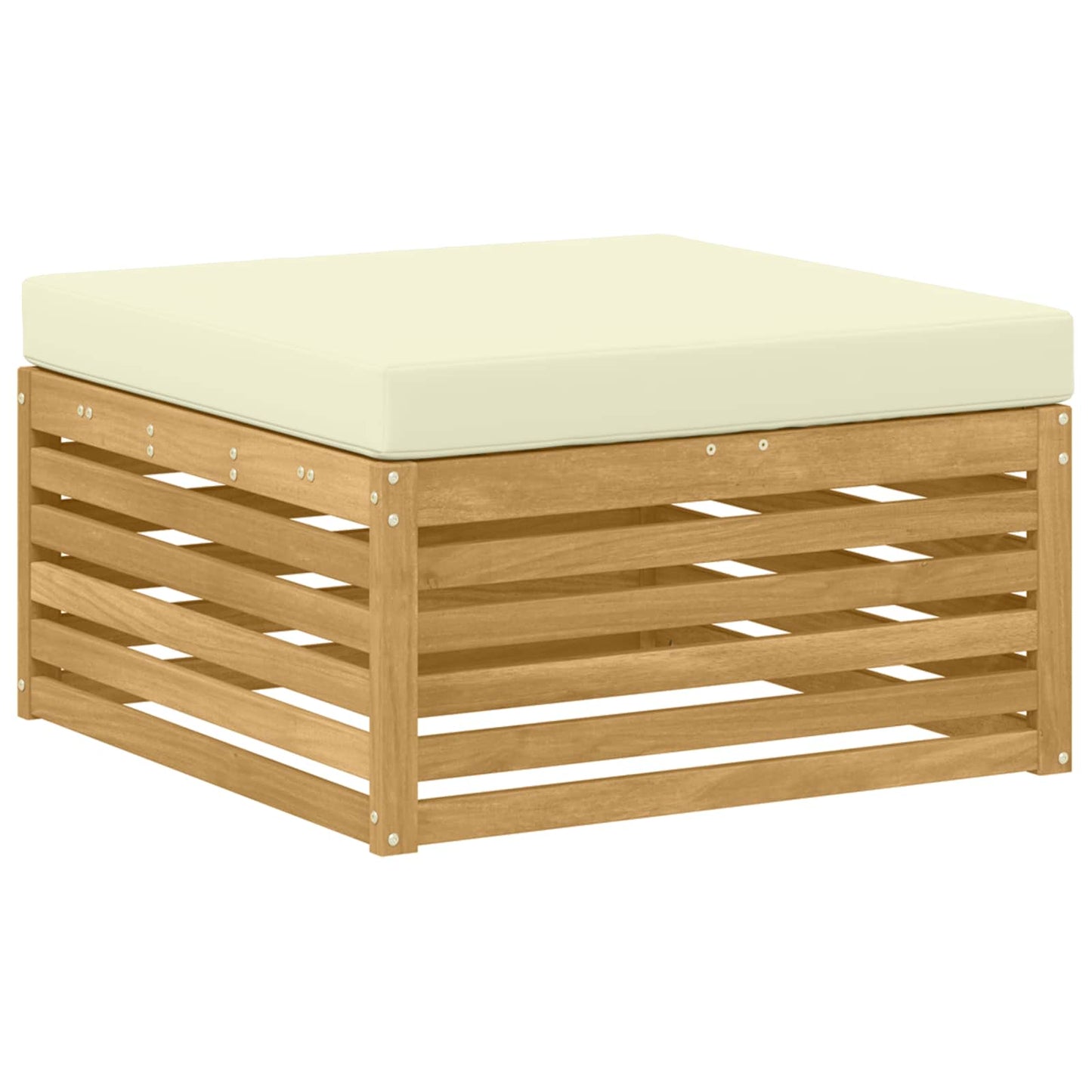 Poggiapiedi da Esterno Legno di Acacia Massello Bianco