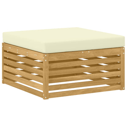 Poggiapiedi da Esterno Legno di Acacia Massello Bianco