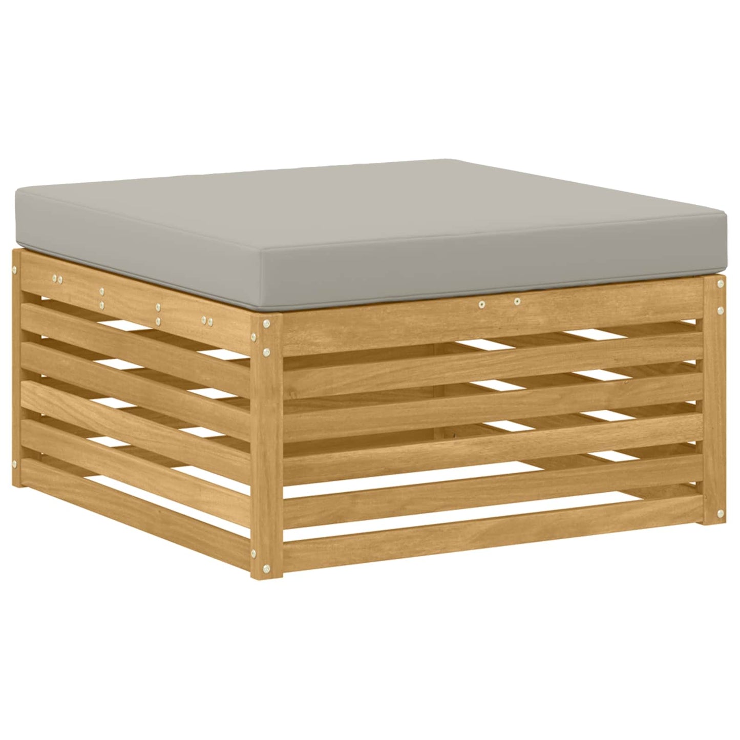Poggiapiedi da Esterno Legno di Acacia Massello Bianco