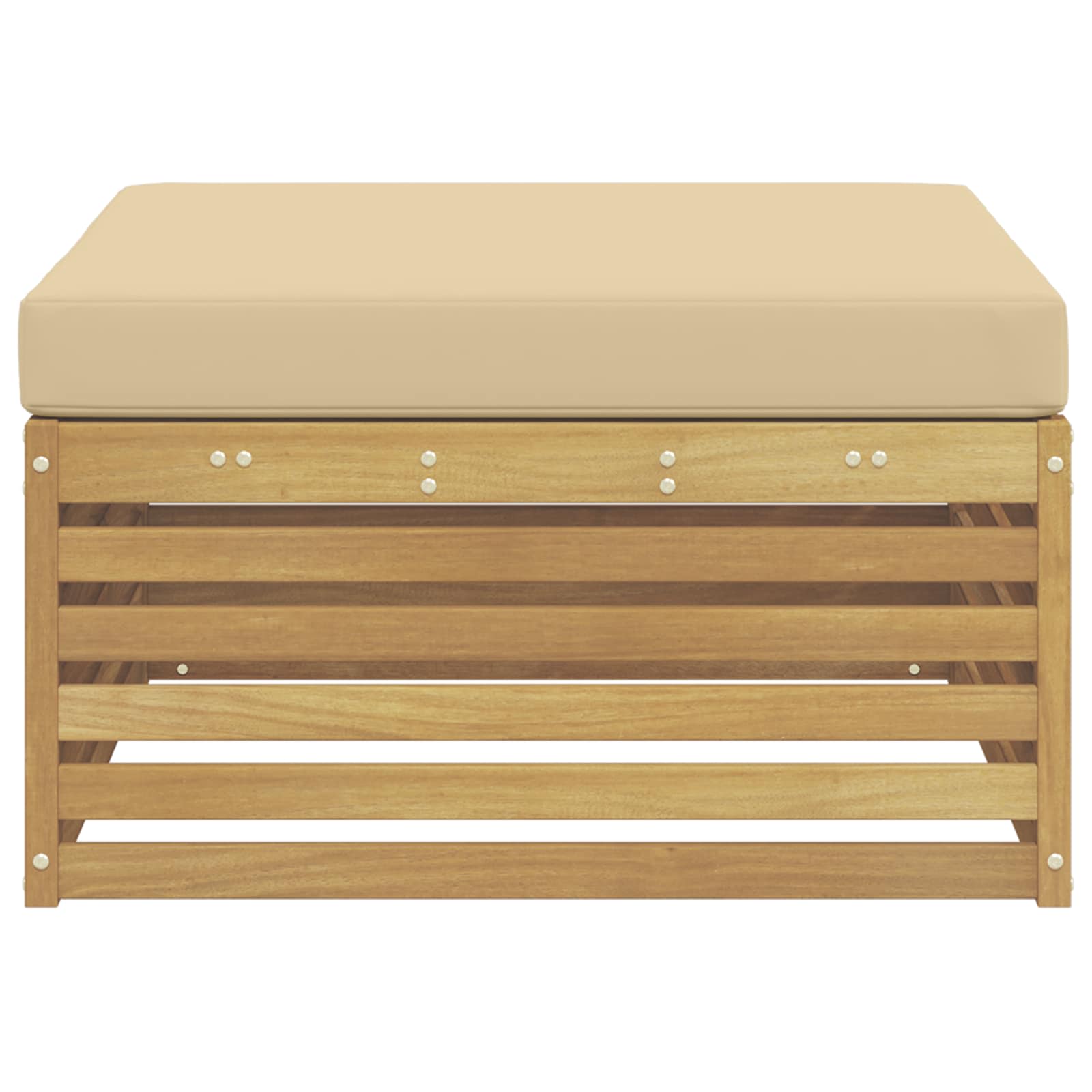 Poggiapiedi da Esterno Legno di Acacia Massello Bianco | homemem39