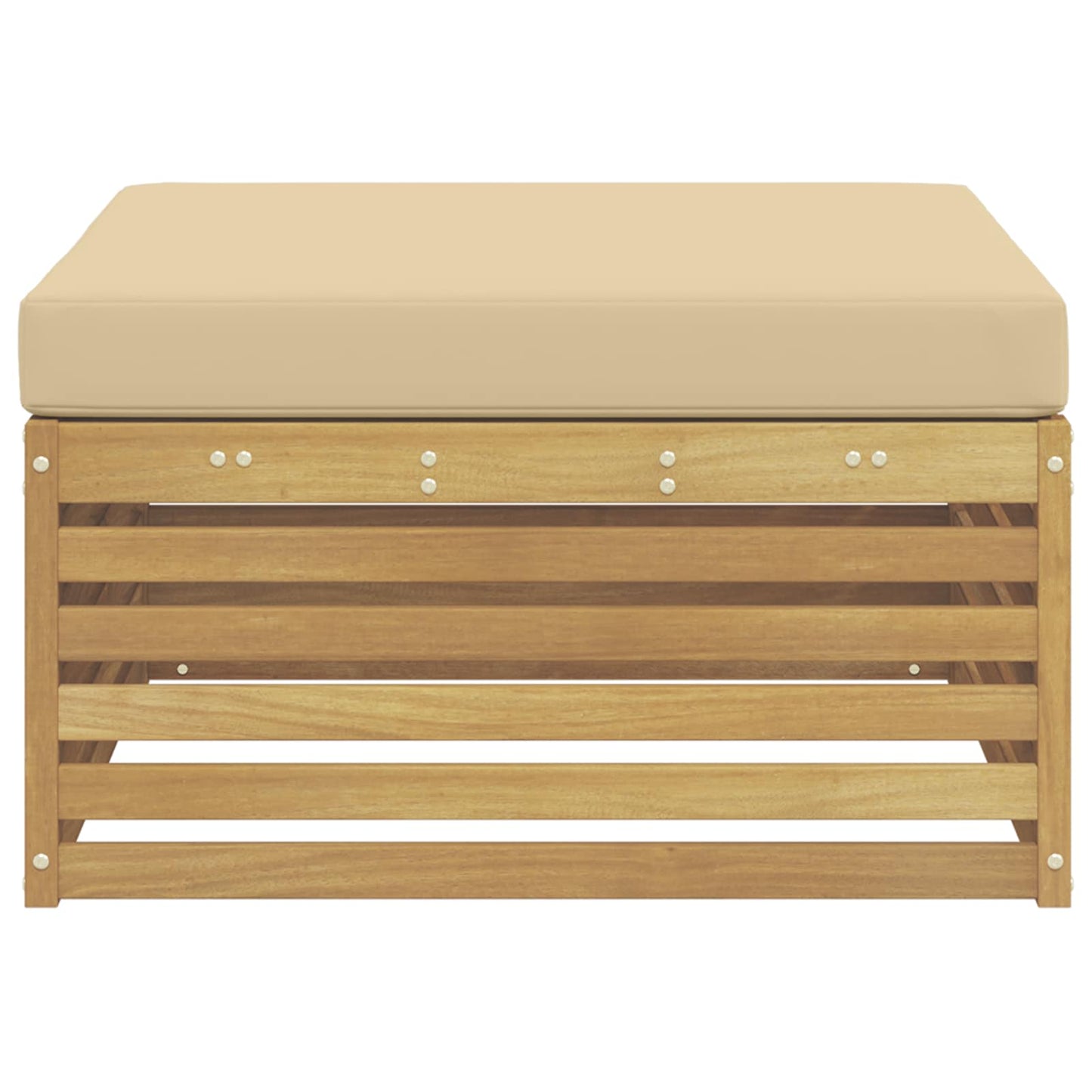 Poggiapiedi da Esterno Legno di Acacia Massello Bianco