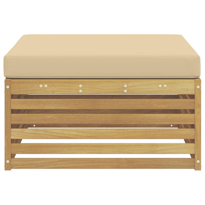 Poggiapiedi da Esterno Legno di Acacia Massello Bianco