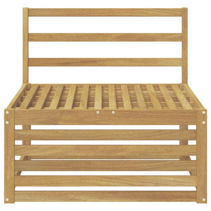 Divano centrale per esterno Legno di Acacia Massello Bianco