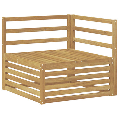 Divano Angolare da Esterno Legno di Acacia Massello Bianco - homemem39