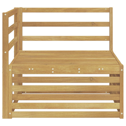 Divano Angolare da Esterno Legno di Acacia Massello Bianco - homemem39