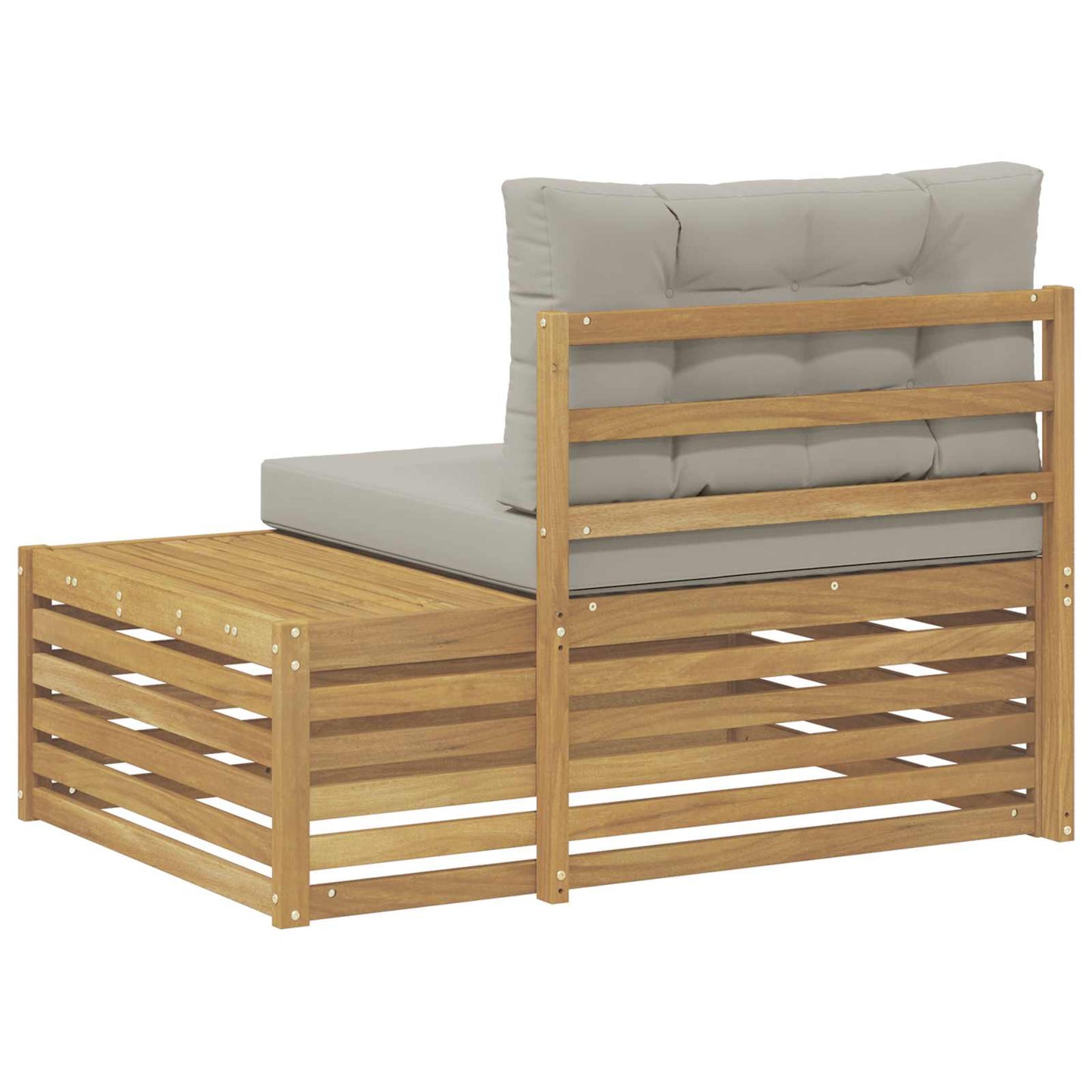Divano da Esterno con cuscino Bianco 115 x 83 x 73 cm