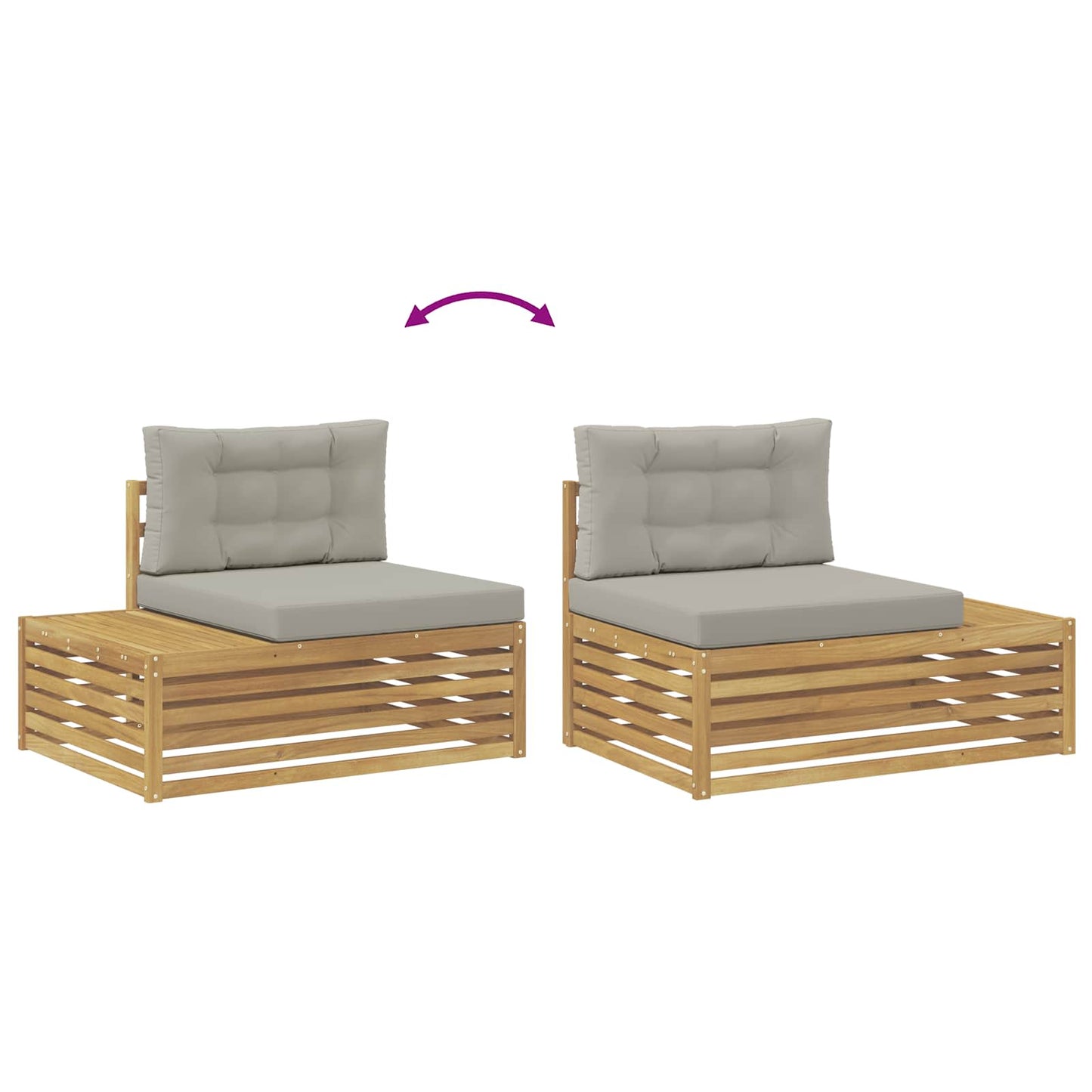 Divano da Esterno con cuscino Bianco 115 x 83 x 73 cm