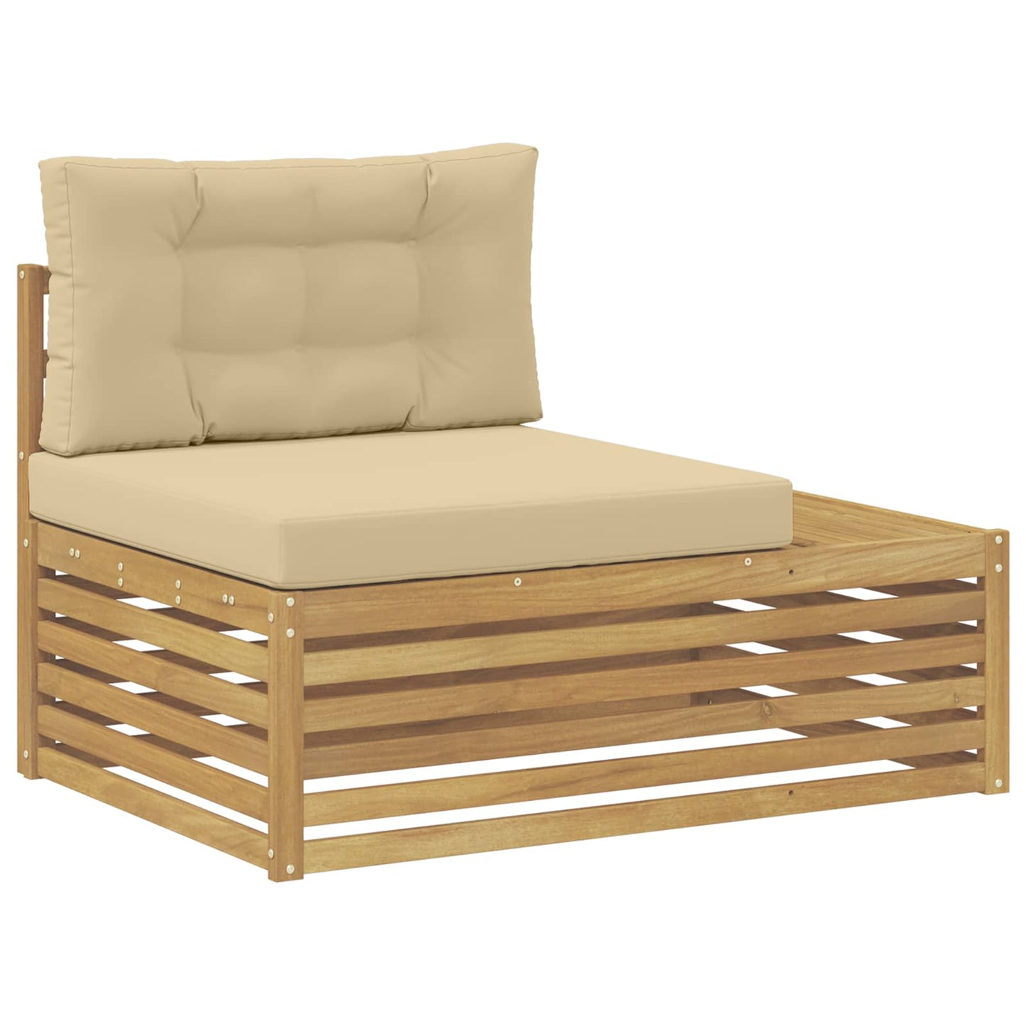 Divano da Esterno con cuscino Bianco 115 x 83 x 73 cm