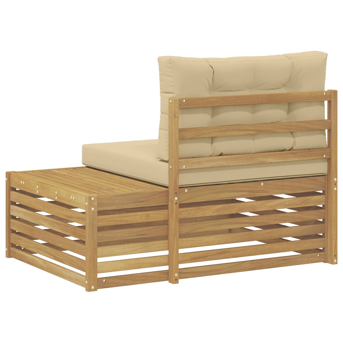 Divano da Esterno con cuscino Bianco 115 x 83 x 73 cm