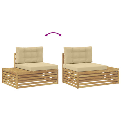 Divano da Esterno con cuscino Bianco 115 x 83 x 73 cm