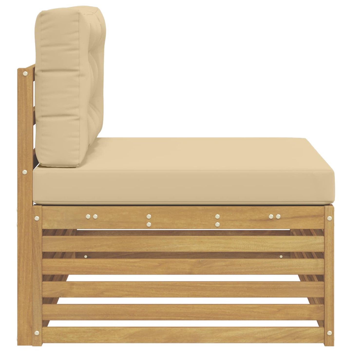 Divano da Esterno con cuscino Bianco 115 x 83 x 73 cm