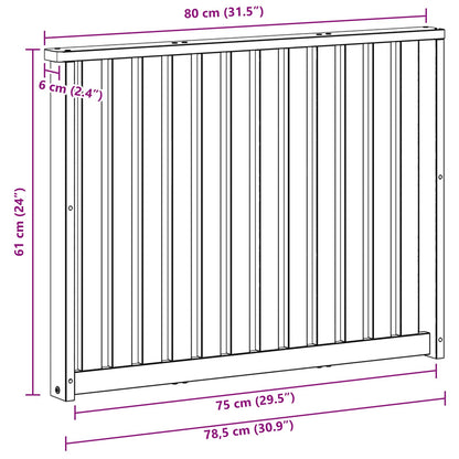 Modulo Braccioli 2 pcs Bianco 80 x 6 x 61 cm | homemem39