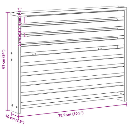 Modulo Braccioli 2 pcs Bianco 78,5 x 10 x 61 cm | homemem39