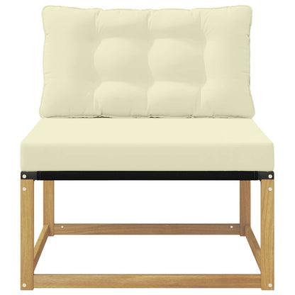Divano centrale per esterno Bianco 79 x 83 x 73 cm acciaio | homemem39