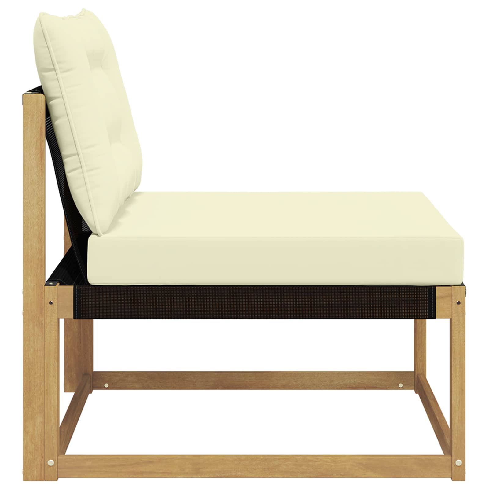 Divano centrale per esterno Bianco 79 x 83 x 73 cm acciaio | homemem39