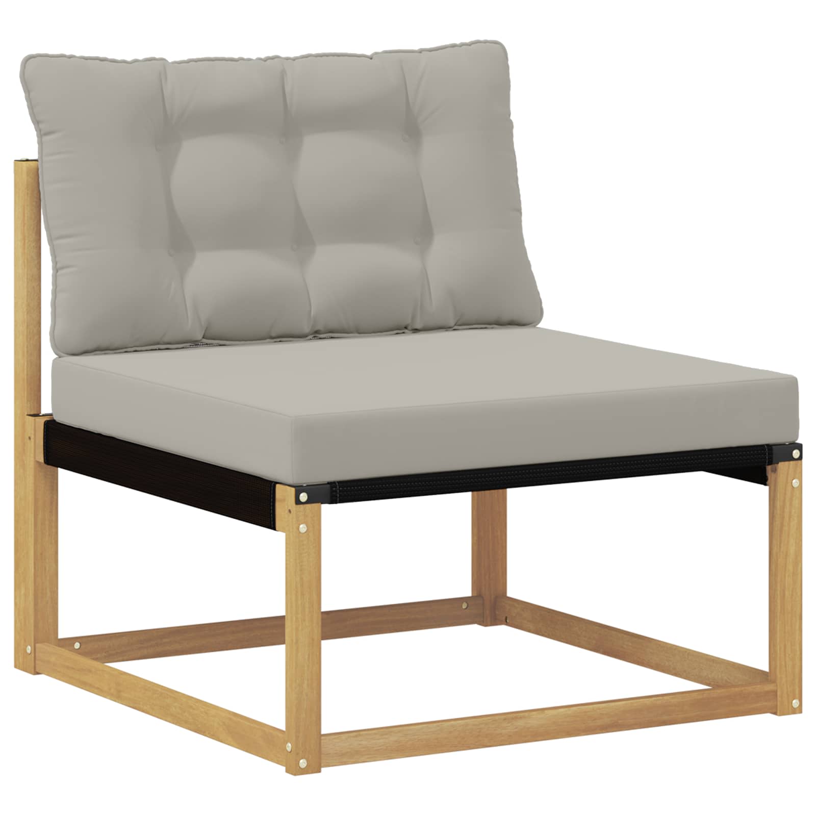Divano centrale per esterno Bianco 79 x 83 x 73 cm acciaio | homemem39