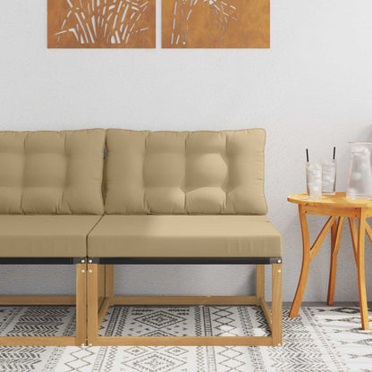 Divano centrale per esterno Bianco 79 x 83 x 73 cm acciaio | homemem39