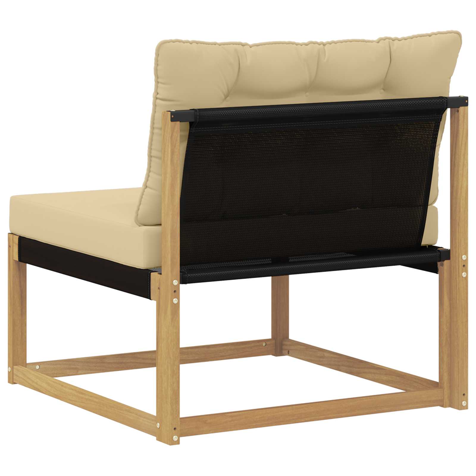 Divano centrale per esterno Bianco 79 x 83 x 73 cm acciaio | homemem39