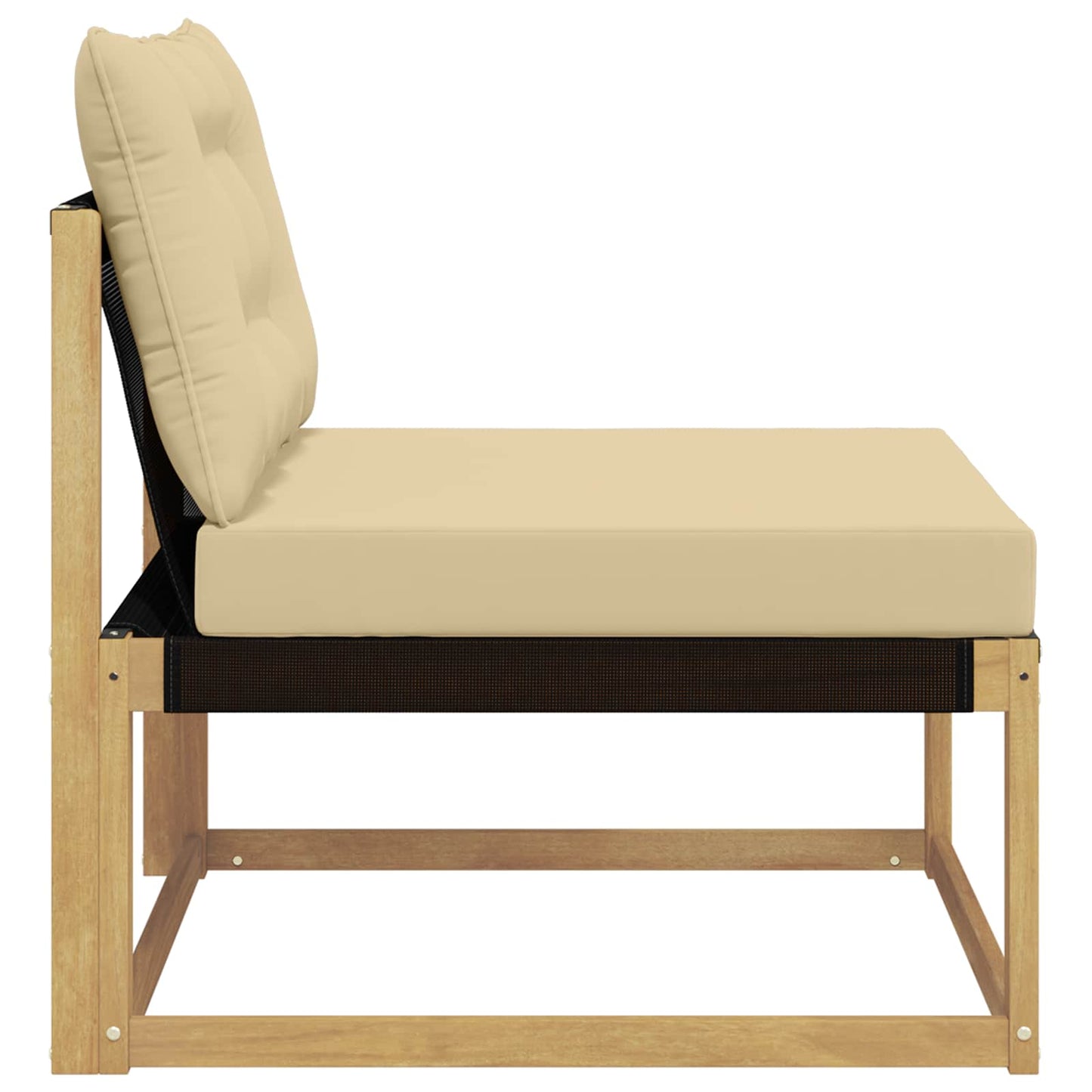 Divano centrale per esterno Bianco 79 x 83 x 73 cm acciaio | homemem39