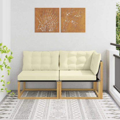 Unità Divano Sezionale con cuscino Bianco 162,5 x 83 x 73 cm